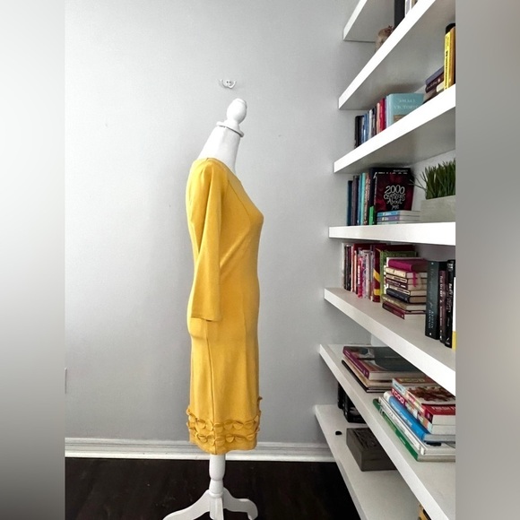 Boden Yellow Circle Shape Detail Sheath Dress, size 4R - Picture 8 of 15